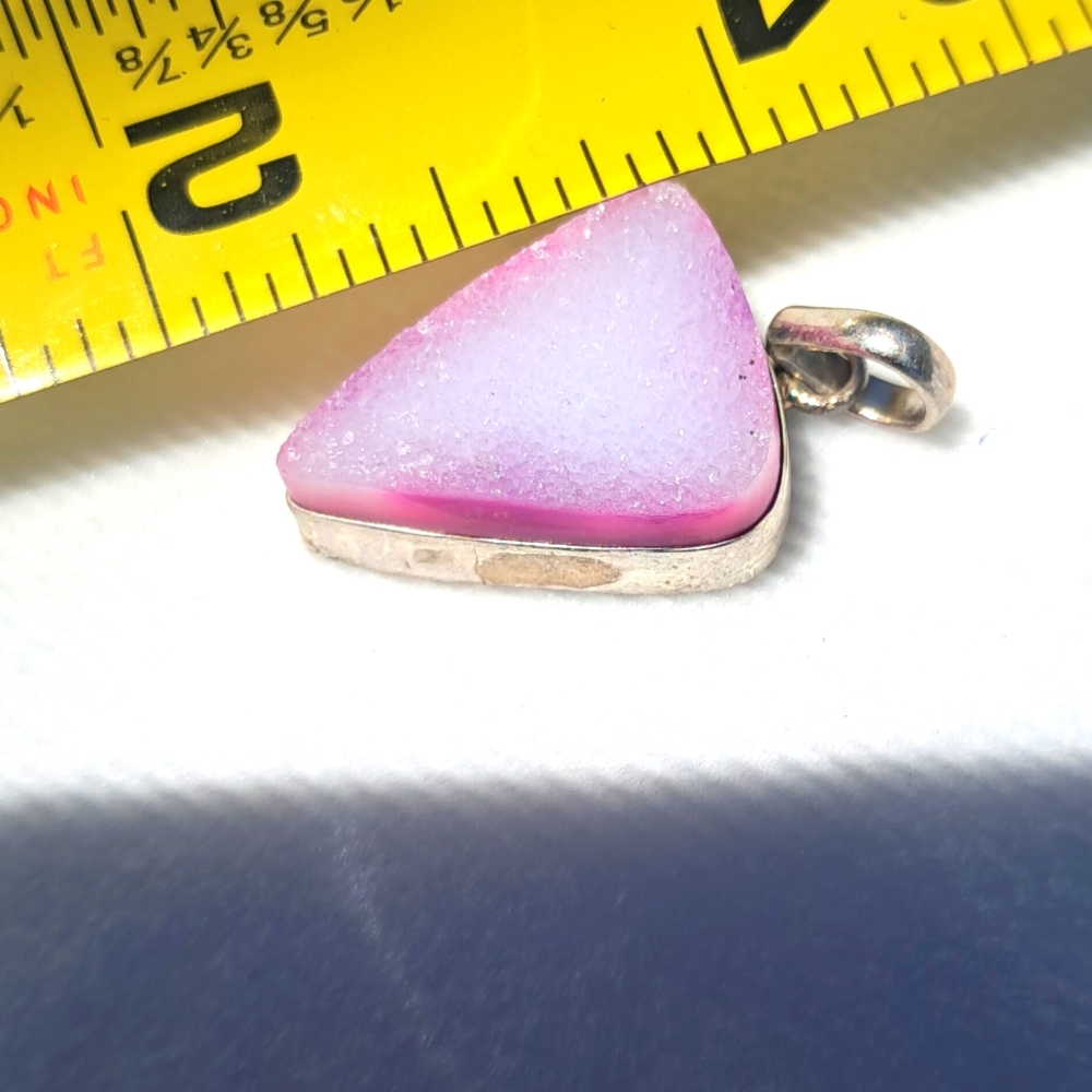 Purple Agate Druzy pendant